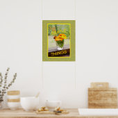 Simplicity Inspiratie Stilleven Gesneden Margriet Poster (Keuken)