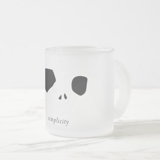 Simplicity Matglas Koffiemok (Voorkant rechts)