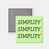 SIMPLIFIER LA MAGNET (Recto/Verso)