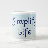 Simplifier la vie Jumbo Café Mug (Devant)