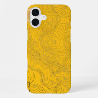 Simplist abstracte gestreepte iPhone / iPad-hoesje 16 Plus Hoesje