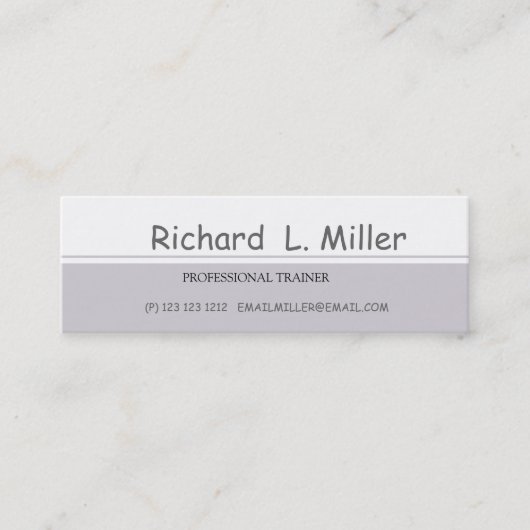 Simplistic Abstracte Art Persoonlijke Opleiding up Mini Visitekaartje (Voorkant)