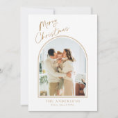 Simplistic Arch Photo Holiday Kaart (Voorkant)