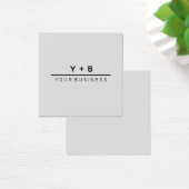 Simplistic + Intials Custom Logo Note Card (Bureau)