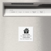 Simplistic WiFi-details netwerkwachtwoord Magneet (Insitu (Vaatwasser))