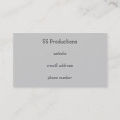 Simplistisch lichtgrijs Small Dot Pattern Biz Kaar Visitekaartje (Achterkant)