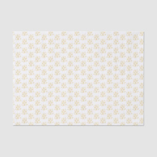 Simplistische gouden ster patroon wit tissuepapier
