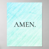 Simplistische, minimalistische geloofsbelijdenis poster (Voorkant)