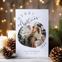 Simplistische Photo Holiday Kaart