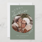 Simplistische Photo Holiday Kaart (Voorkant)