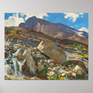 Simplon Pass (1911) van John Singer Sargent Poster