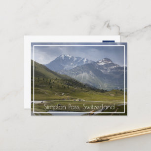 Simplon Pass Mountains, Zwitserland Briefkaart