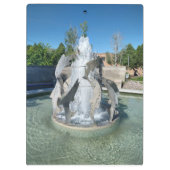 Simplot Square Fountain Foto Pocatello Klembord (Achterkant)