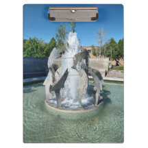 Simplot Square Fountain Foto Pocatello Klembord