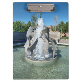Simplot Square Fountain Foto Pocatello Klembord