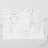 Simply Chic Real Foil Photo Faire-part de naissanc (Verso)