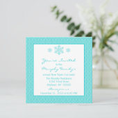 Simply Classic Damask Snowflakes Invitation de Noë (Debout devant)