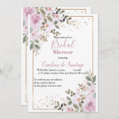 Simply Elegant Bridal Shower Invitation (Devant / Derrière)