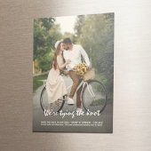 Simply Elegant Photo Save the Date Magnet Card
