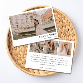 Simply Elegant Wedding Bedankkaart