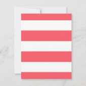 Simply Floral & Stripes Faire-part de mariage / Co (Dos)