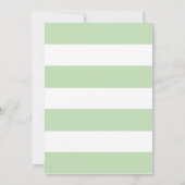 Simply Floral & Stripes Faire-part de mariage / Mi (Dos)