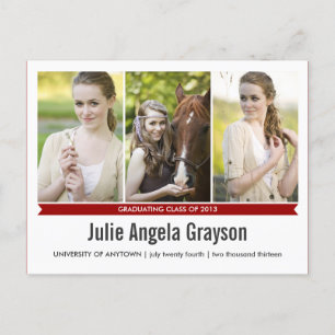 Simply Genius 4 Photo Graduation Carte Postale