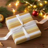Simply Gold to Silver Stripes Wrapping Paper Cadeaupapier