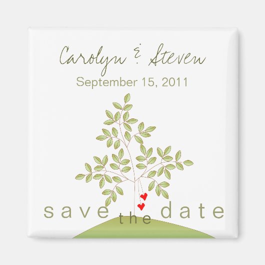 Simply Love Tree - Save the Date Magnet (Devant)