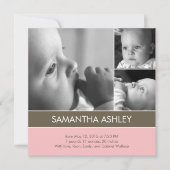 Simply Lovely - 3 Photos Faire-part de naissance (Devant)