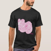 Simply Mazes "Hey" Maze T-shirt noir (Devant)