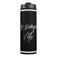 Simply Me – Elegante Zwarte Geïsoleerde Fles