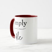 Simply Me Minimalistisch Mok (Voorkant links)