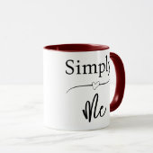 Simply Me Minimalistisch Mok (Voorkant rechts)