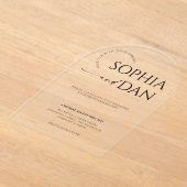Simply Minimal Acrylic Wedding Invitation (Poser)