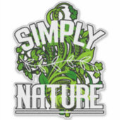 Simply nature Vinyl Sticker (Devant)