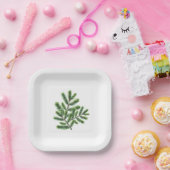 Simply Pine Greenery Papieren Bordje (Feest)