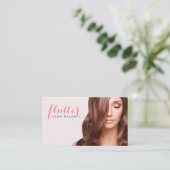 Simply Pink Lash Salon Carte de visite Photo (Debout devant)