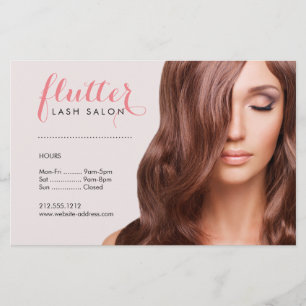 Simply Pink Lash Salon Foto Prijslijst Menu Flyer