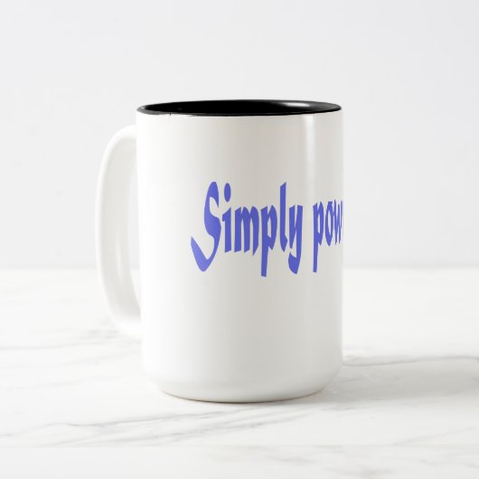 Simply Powerful Quote Mug (Devant gauche)
