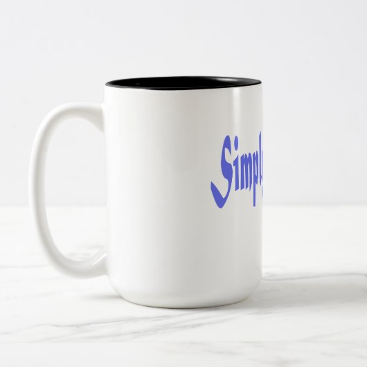 Simply Powerful Quote Mug Tweekleurige Koffiemok (Links)