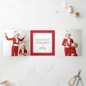 Simply Red Christmas Holiday Triple Carte photo (Intérieur)
