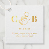 Simply Splendid ECHTE FOLIE bruiloft gunst Labels (Voorkant)