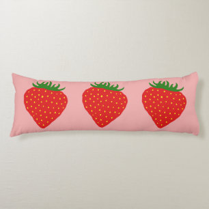 Simply Strawberry coussin de corps personnalisé