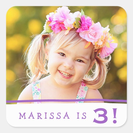 Simply Sweonalized Photo Stickers Anniversaire (Devant)