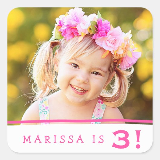 Simply Sweonalized Photo Stickers Anniversaire (Devant)