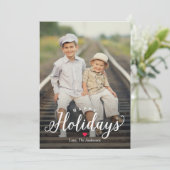 Simply Timeless HAPPY HOLIDAYS Carte photo de vaca (Debout devant)
