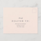 Simply United EDITABLE COLOR RSVP Reply Kaart (Achterkant)