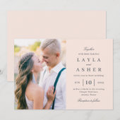 Simply United Photo Faire-part de mariage SUN (Devant / Derrière)