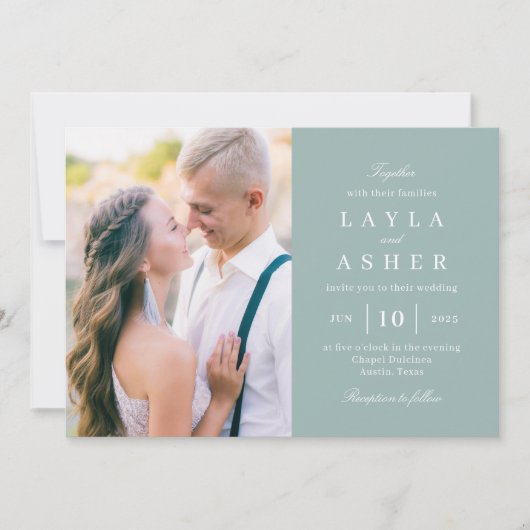 Simply United Photo Faire-part de mariage SUN (Devant)